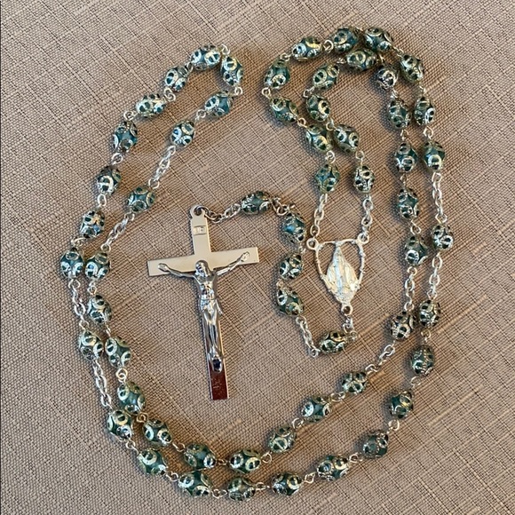 Other - Vintage, antique capped, filigree rosary beads.